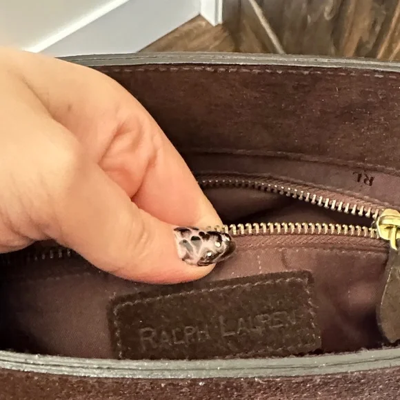 Vintage Suede Ralph Lauren Messenger Bag - Picture 7 of 9